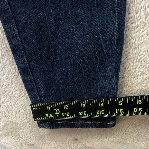 Old Navy Womens Rockstar Jeans 10S Blue Denim Mid-Rise Super Skinny Distressed - Picture 7 of 16